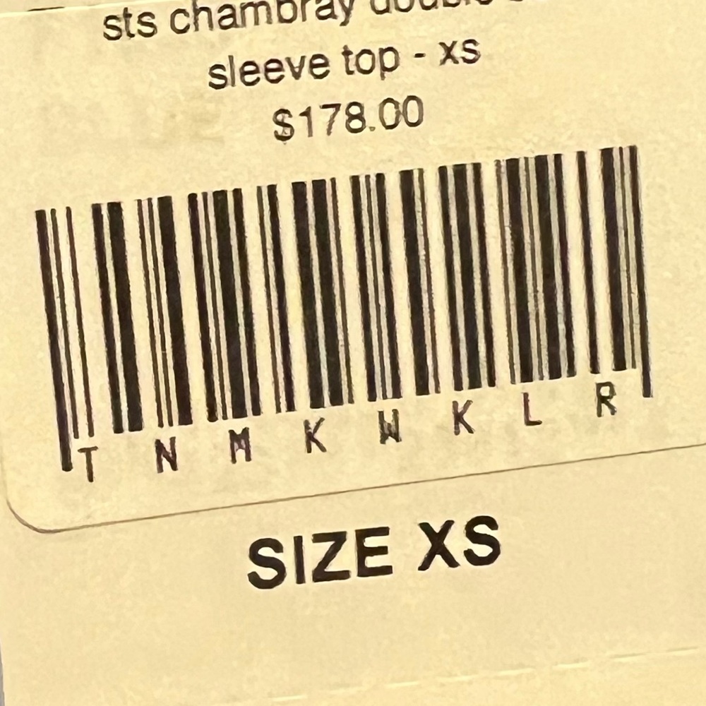 NWT Sail to Sable Chambray Double Bell Sleeve Top Size XS Brand new - Picture 11 of 11